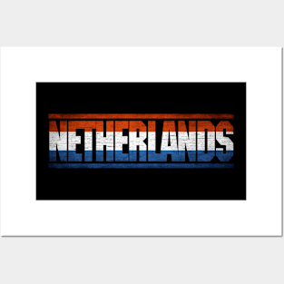 Netherlands Retro Flag for Men Women Netherlands National Pride Posters and Art